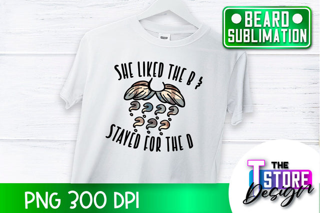 Beard Sublimation | Men Quotes | T-Shirt Design | PNG File Sublimation The T Store Design 