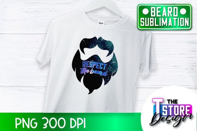 Beard Sublimation | Men Quotes | T-Shirt Design | PNG File Sublimation The T Store Design 