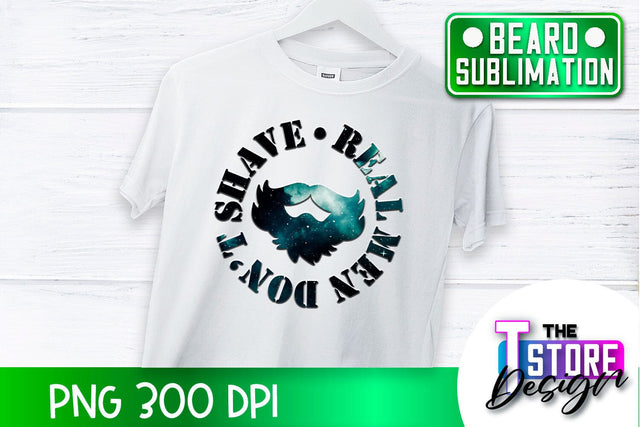 Beard Sublimation | Men Quotes | T-Shirt Design | PNG File Sublimation The T Store Design 