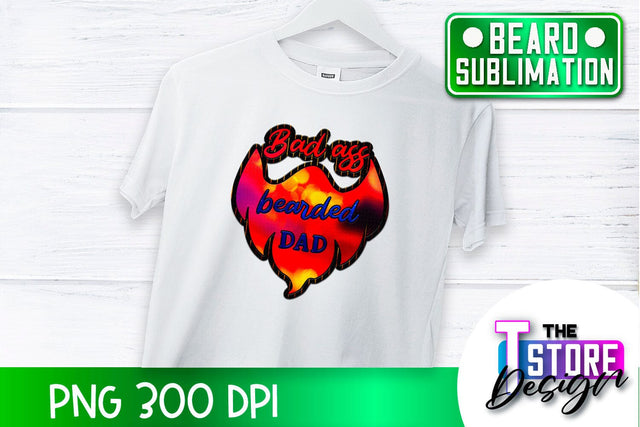 Beard Sublimation | Men Quotes | T-Shirt Design | PNG File Sublimation The T Store Design 