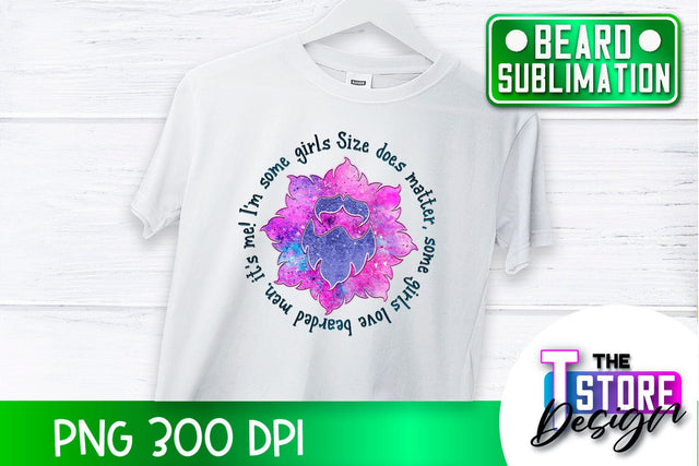 Beard Sublimation | Men Quotes | T-Shirt Design | PNG File Sublimation The T Store Design 