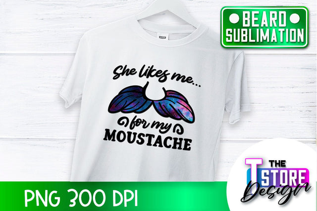 Beard Sublimation | Men Quotes | T-Shirt Design | PNG File Sublimation The T Store Design 