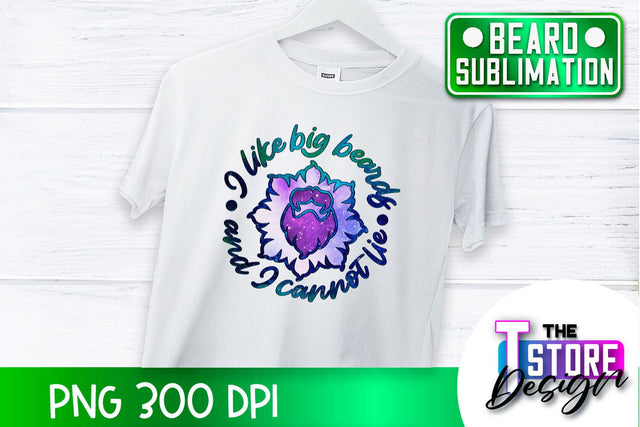 Beard Sublimation | Men Quotes | T-Shirt Design | PNG File Sublimation The T Store Design 