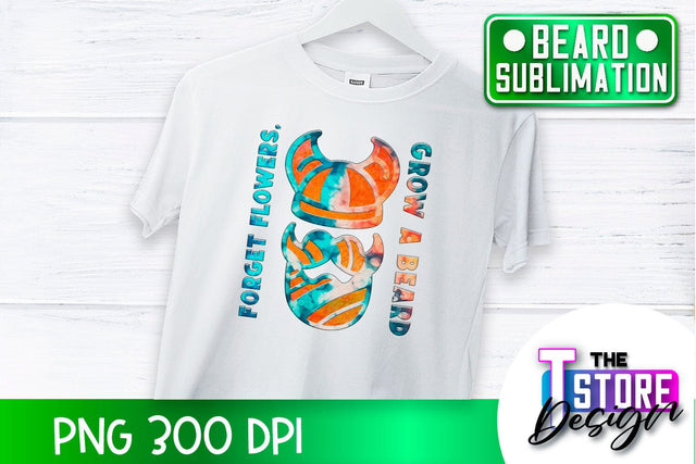 Beard Sublimation | Men Quotes | T-Shirt Design | PNG File Sublimation The T Store Design 