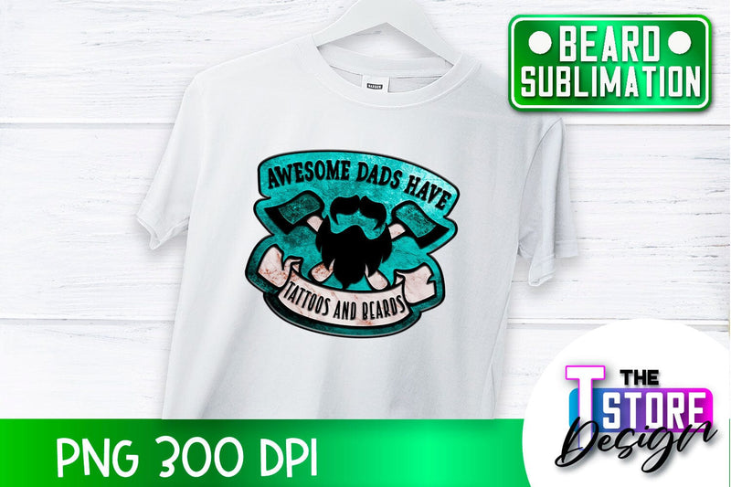Beard Sublimation | Men Quotes | T-Shirt Design | PNG File Sublimation The T Store Design 