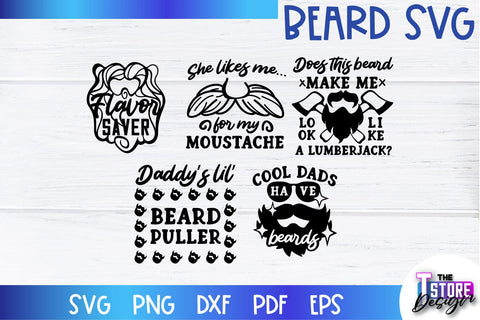Beard SVG | Beard Quotes SVG | Bearded Men SVG | SVG File SVG The T Store Design 