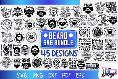 Beard SVG | Beard Quotes SVG | Bearded Men SVG | SVG File SVG The T Store Design 
