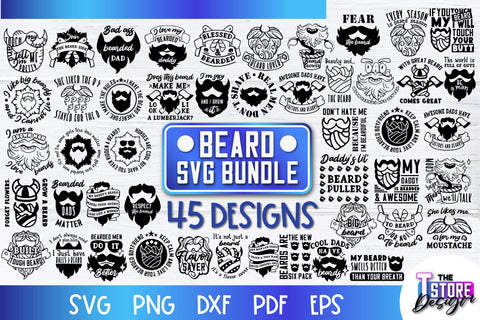 Beard SVG | Beard Quotes SVG | Bearded Men SVG | SVG File SVG The T Store Design 
