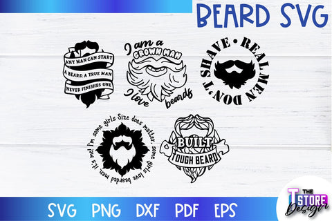 Beard SVG | Beard Quotes SVG | Bearded Men SVG | SVG File SVG The T Store Design 