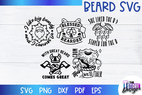 Beard SVG | Beard Quotes SVG | Bearded Men SVG | SVG File SVG The T Store Design 