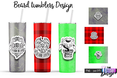 Beard Tumblers Wrap | PNG File | 300 DPI | Men Quotes PNG Sublimation The T Store Design 