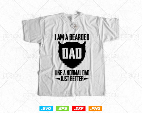 Bearded Dad Beard Humor Funny Superhero Svg Png Files, Beard T-shirt Design gift for Beard Lover Father's Day, Beard svg files for cricut SVG DesignDestine 