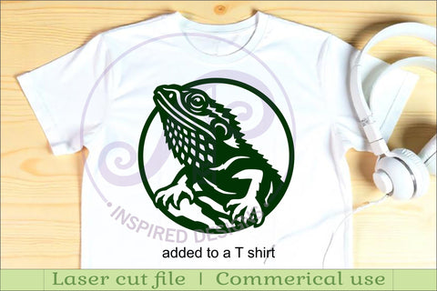 Bearded Dragon Lizard Wall Art SVG, Australian Reptile SVG APInspireddesigns 