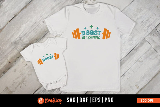 Beast and Beast in training SVG Design SVG Designangry 