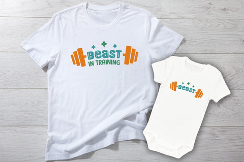 Beast and Beast in training SVG Design SVG Designangry 