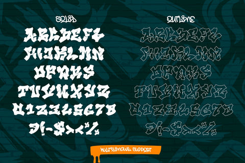 Beast Quotz – Wildstyle Graffiti Display Font (2 Layered Styles) Font Mozzatype 