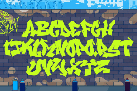 Beat Mark - Awesome Graffiti Alphabet Font Mozzatype 