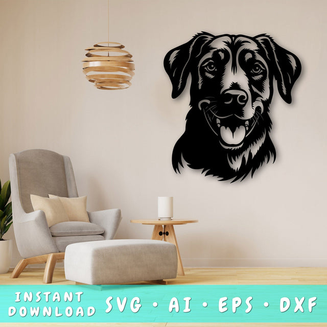 Beauceron Laser SVG Cut File, Beauceron Glowforge File, Beauceron DXF, Beauceron Wall Art SVG SVG HappyDesignStudio 