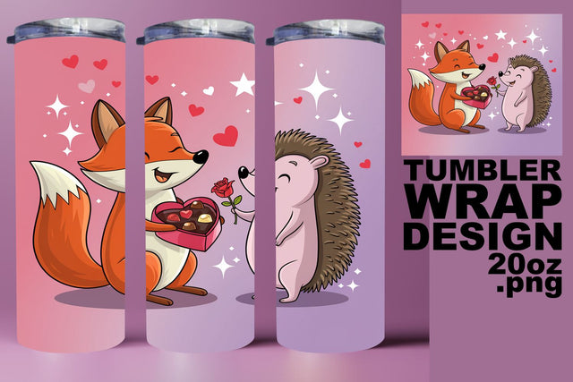 Beautiful 20oz design, great for creative projects! , Valentines Sublimation HoodArtCraft 