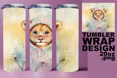 Beautiful 20oz wrap, high-quality PNG for your designs! , Animals Sublimation HoodArtCraft 
