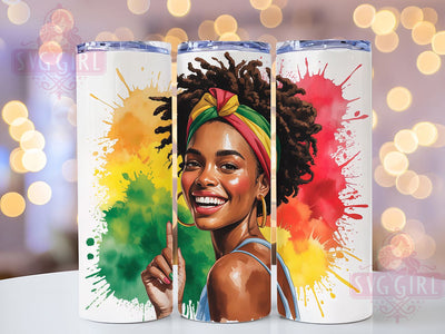Beautiful Afro Heritage Tumbler, Black History, Cultural Art, Heritage Design, Tumbler Wrap, Sublimation Design, 20oz Tumbler Sublimation SvggirlplusArt 