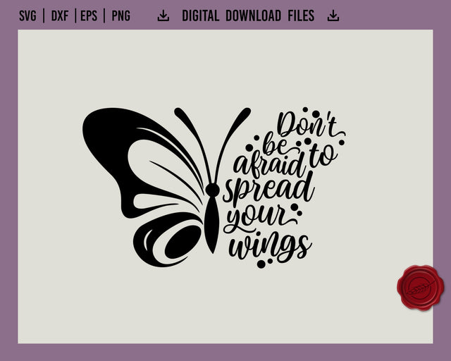 Beautiful butterfly quote SVG Boertiek 