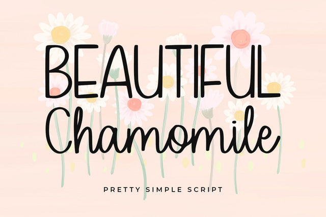 Beautiful Chamomile Font Abo Daniel Studio 