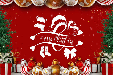 Beautiful Christmas Monogram Font Prasetya Letter 