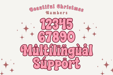 Beautiful Christmas - Retro Groovy Font Font Masyafi Studio 