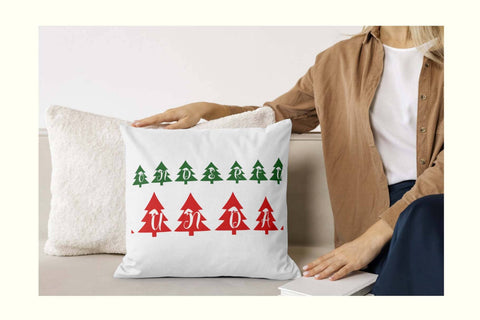 Beautiful Christmas Tree Font Prasetya Letter 