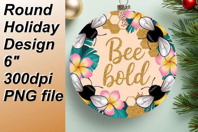 Beautiful circle designs for stunning keychains, elevate your crafting., Bee Sublimation HoodArtCraft 