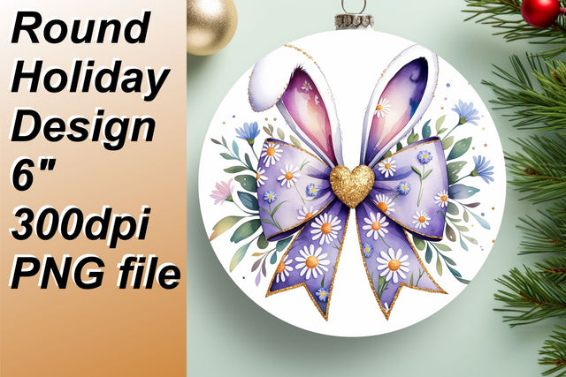 Beautiful circle templates for charming keychain designs, craft with ease., Easter Bunny Sublimation HoodArtCraft 