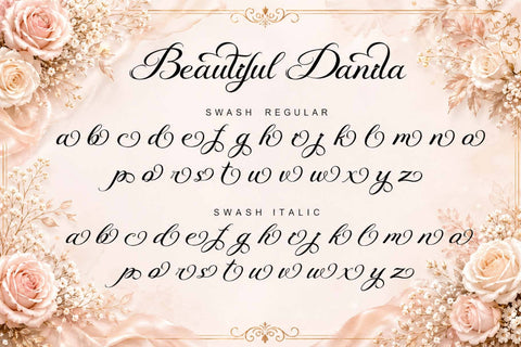Beautiful Danila Font Prasetya Letter 