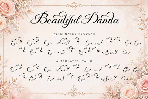 Beautiful Danila Font Prasetya Letter 