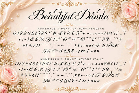 Beautiful Danila Font Prasetya Letter 