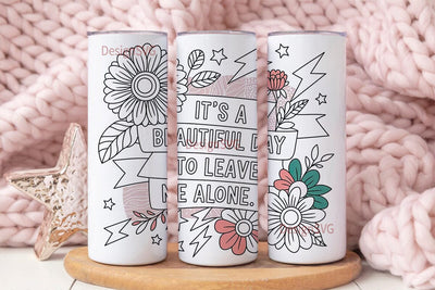 Beautiful Day 20oz Tumbler Wrap Sublimation DesignSVG 