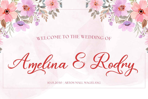 Beautiful Dealove Font Prasetya Letter 