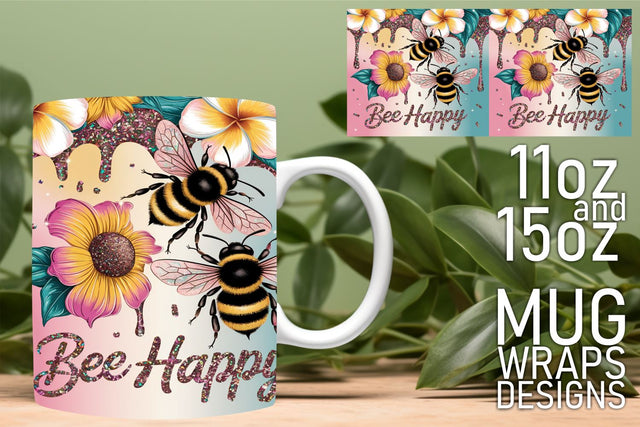 Beautiful designs await, perfect for your mug creations! , Bee Sublimation HoodArtCraft 