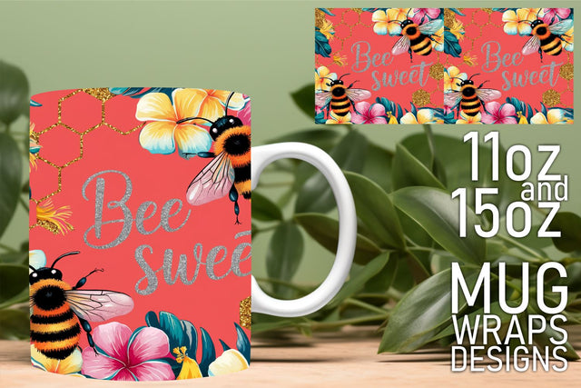 Beautiful designs await, perfect for your mug creations! , Bee Sublimation HoodArtCraft 
