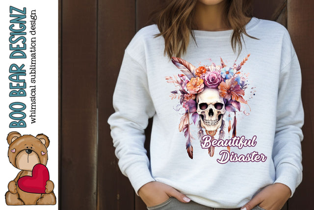 Beautiful Disaster Sublimation Sublimation Boo Bear Designz 