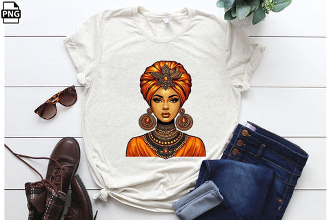 Beautiful Equipped Melanin Woman Clipart Bundle Printable File Sublimation Creativedesigntee 