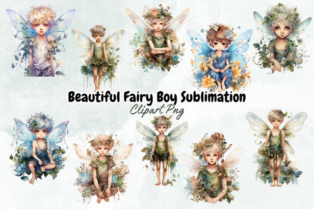 Beautiful Fairy Boy Sublimation Bundle Sublimation Designangry 