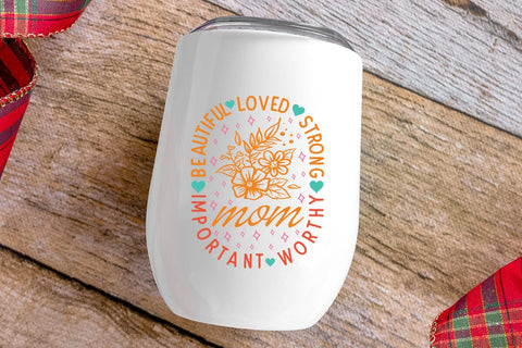 Beautiful Loved Strong Mom SVG Angelina750 
