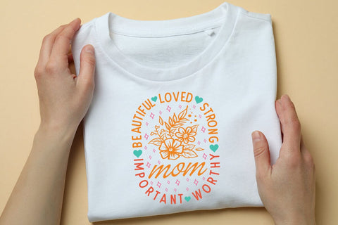 Beautiful Loved Strong Mom SVG Angelina750 