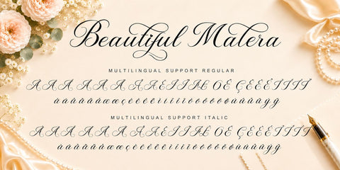 Beautiful Malera Font Prasetya Letter 