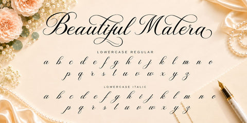 Beautiful Malera Font Prasetya Letter 