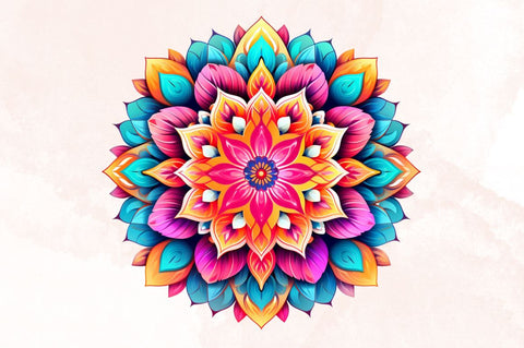 Beautiful Mandala Sublimation Clipart Bundle Sublimation Designangry 