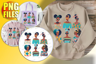 Beautiful Melanin Woman Sublimation Sublimation afrosvg 
