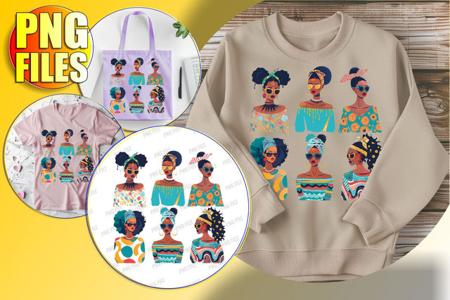 Beautiful Melanin Woman Sublimation Sublimation afrosvg 