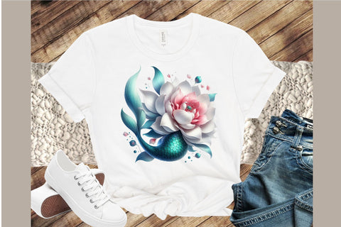 Beautiful Mermaid Tail Clipart PNG Sublimation designartist 